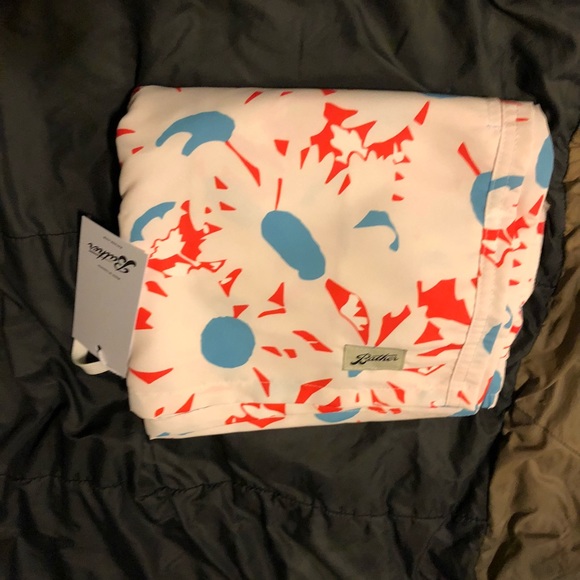 Bather Candy Cane SwimTrunk (Bather GQ Men’s #1 Swim Trunk Brand Made In Canada) - Picture 5 of 6